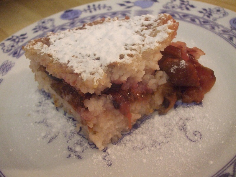 Rýžový nákyp se švestkami 