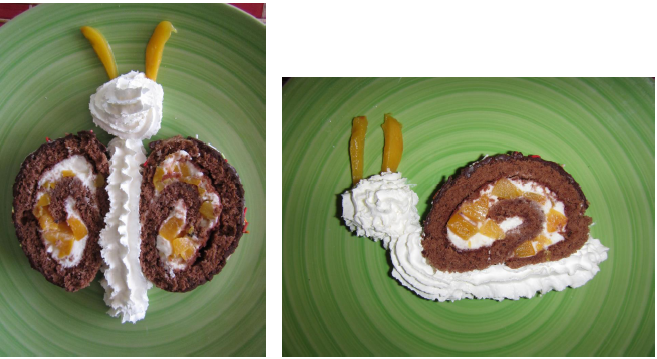 Čokoládová roláda alias zvířátka k nakousnutí 