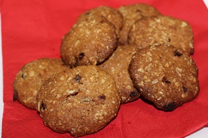 Ovesné sušenky s brusinkami