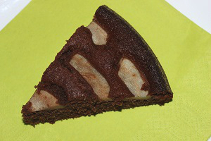 Čokoládový koláč s ovocem